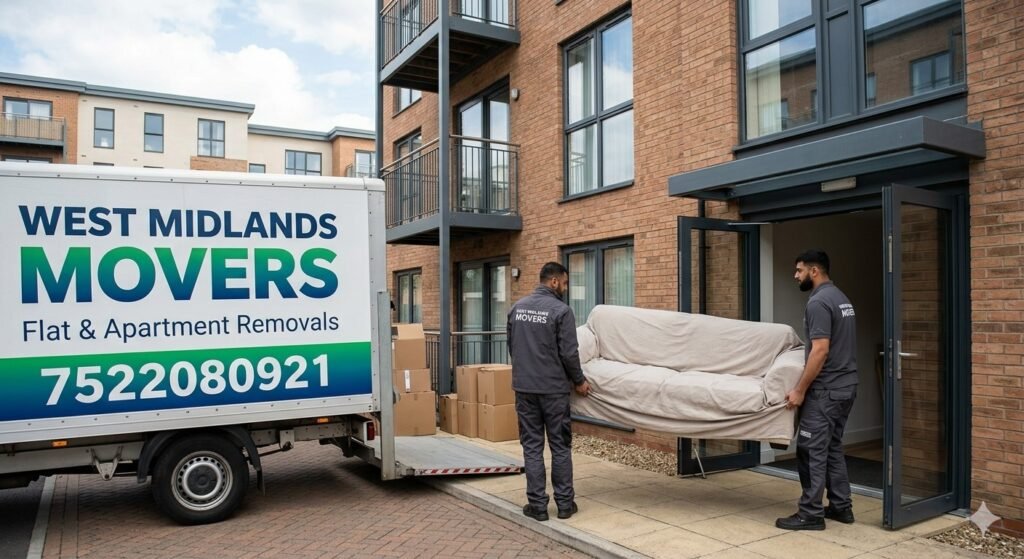 Fully equipped moving van for flat and apartment relocation