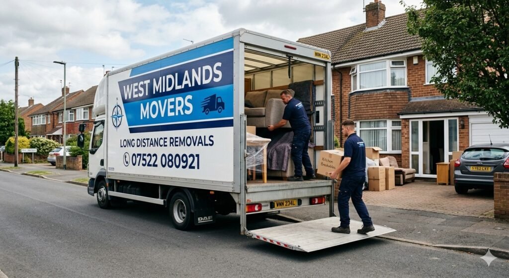 Expert movers handling long distance house relocation with care
