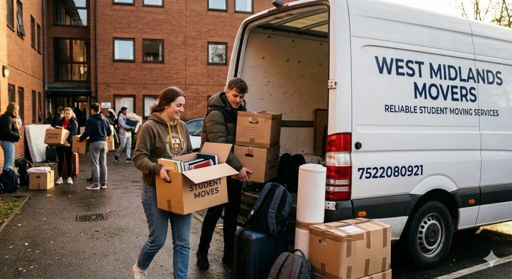 Removals team loading furniture into a moving truck