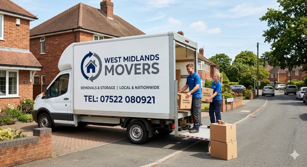 Professional removal services in Coventry helping a family move home