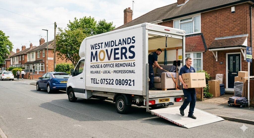 Home removals team safely transporting household items in Coventry